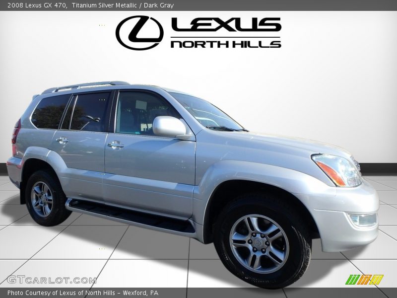 Titanium Silver Metallic / Dark Gray 2008 Lexus GX 470