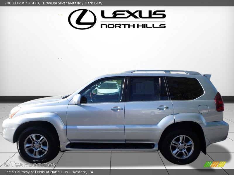 Titanium Silver Metallic / Dark Gray 2008 Lexus GX 470