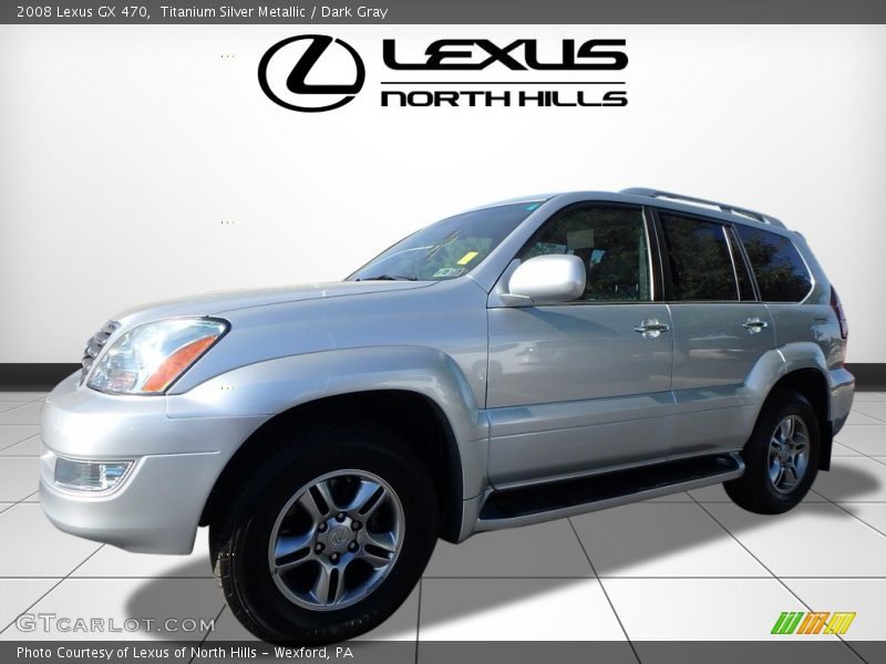 Titanium Silver Metallic / Dark Gray 2008 Lexus GX 470