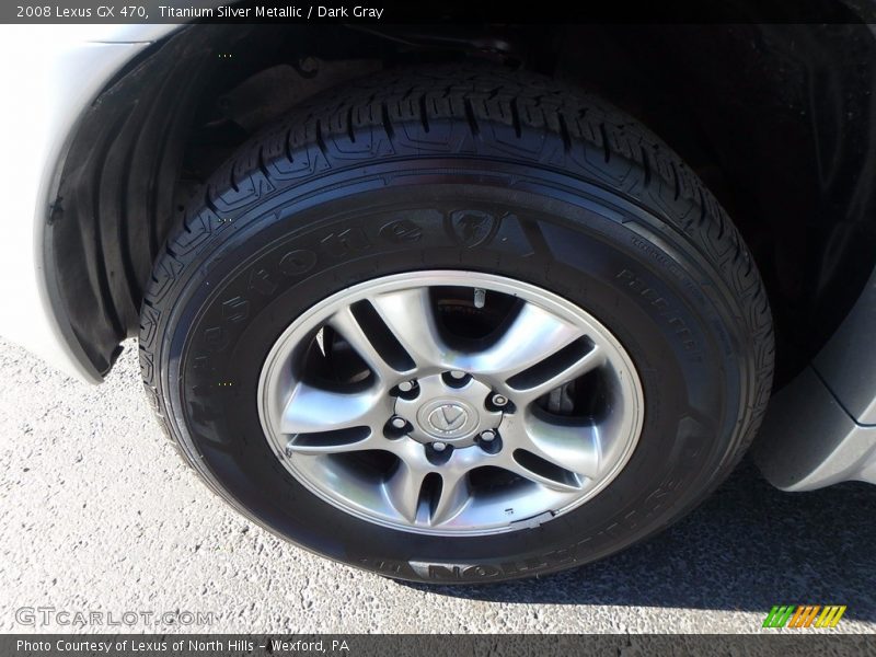 Titanium Silver Metallic / Dark Gray 2008 Lexus GX 470