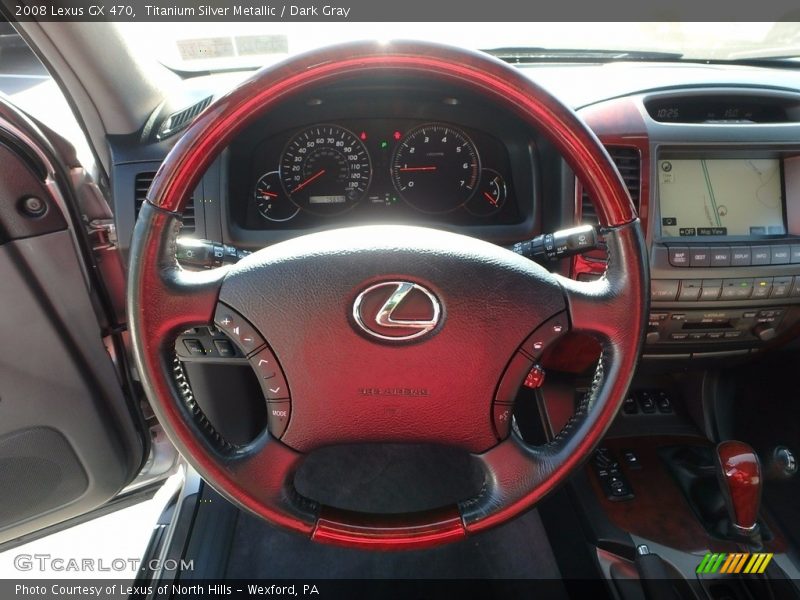 Titanium Silver Metallic / Dark Gray 2008 Lexus GX 470