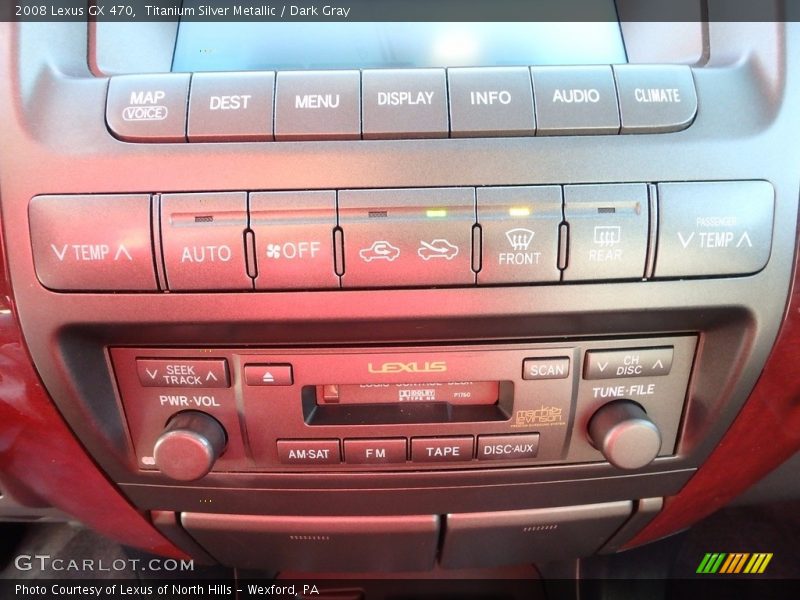 Titanium Silver Metallic / Dark Gray 2008 Lexus GX 470