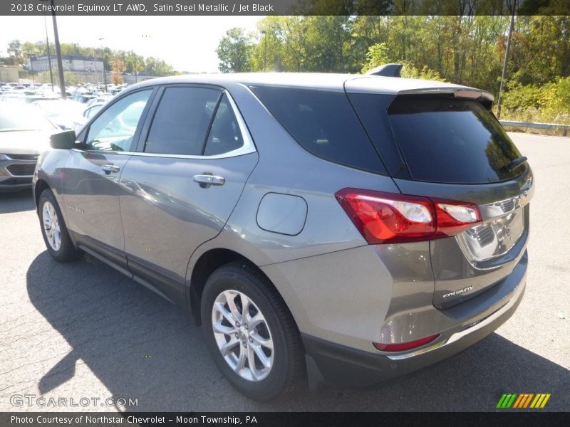 Satin Steel Metallic / Jet Black 2018 Chevrolet Equinox LT AWD