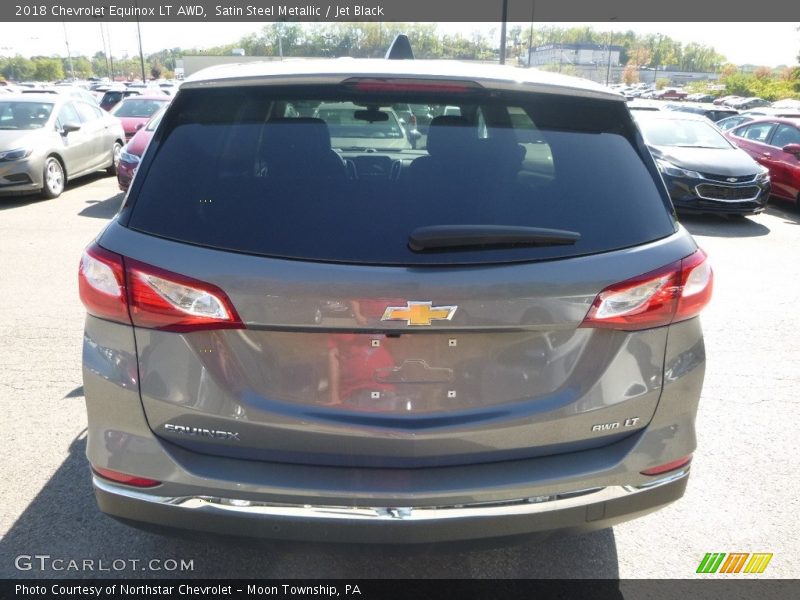 Satin Steel Metallic / Jet Black 2018 Chevrolet Equinox LT AWD