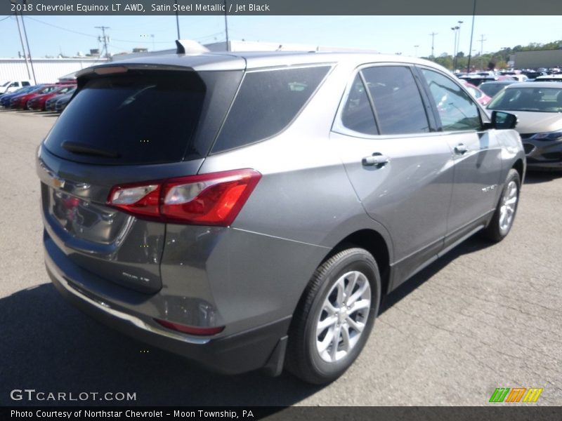 Satin Steel Metallic / Jet Black 2018 Chevrolet Equinox LT AWD
