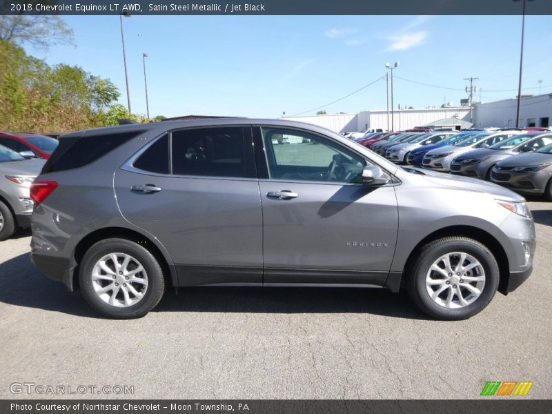 Satin Steel Metallic / Jet Black 2018 Chevrolet Equinox LT AWD