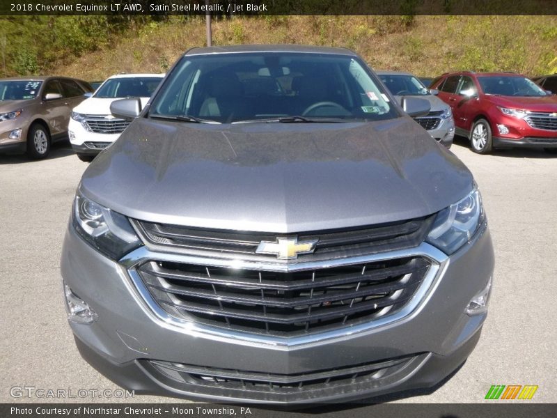 Satin Steel Metallic / Jet Black 2018 Chevrolet Equinox LT AWD
