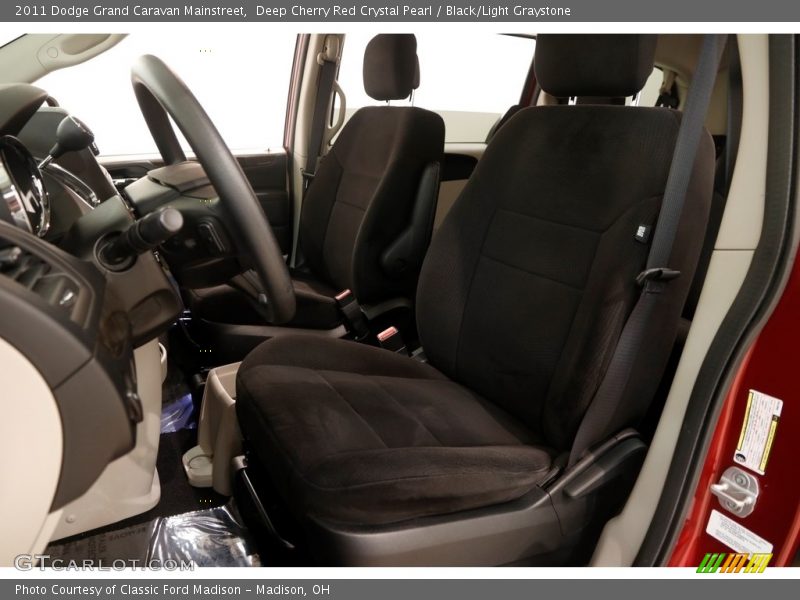 Deep Cherry Red Crystal Pearl / Black/Light Graystone 2011 Dodge Grand Caravan Mainstreet