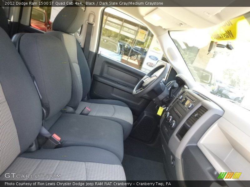 Black / Dark Slate Gray/Medium Graystone 2012 Dodge Ram 1500 ST Quad Cab 4x4