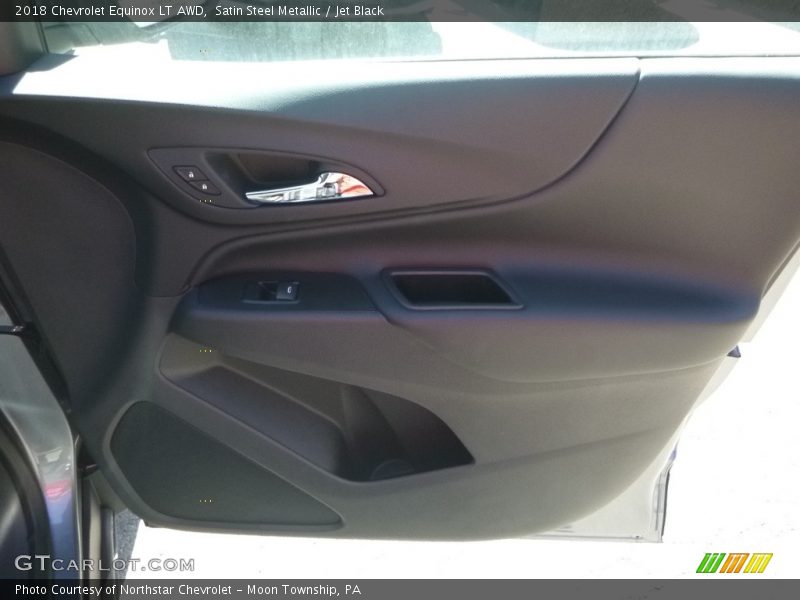 Satin Steel Metallic / Jet Black 2018 Chevrolet Equinox LT AWD