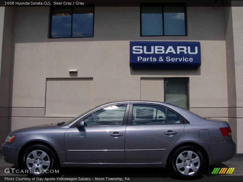 Steel Gray / Gray 2008 Hyundai Sonata GLS