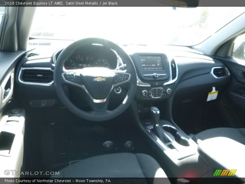 Satin Steel Metallic / Jet Black 2018 Chevrolet Equinox LT AWD