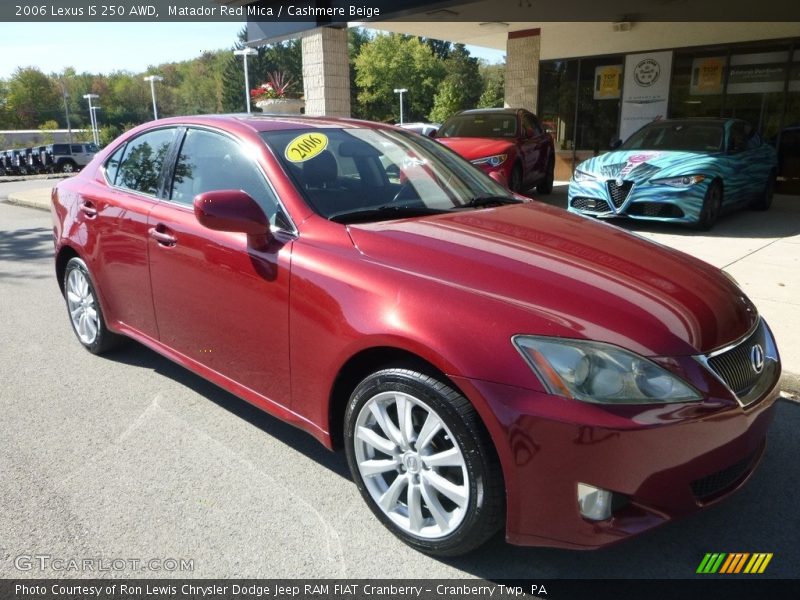 Matador Red Mica / Cashmere Beige 2006 Lexus IS 250 AWD