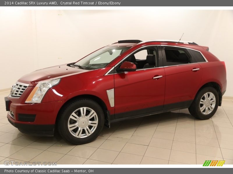 Crystal Red Tintcoat / Ebony/Ebony 2014 Cadillac SRX Luxury AWD