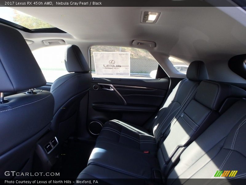 Nebula Gray Pearl / Black 2017 Lexus RX 450h AWD