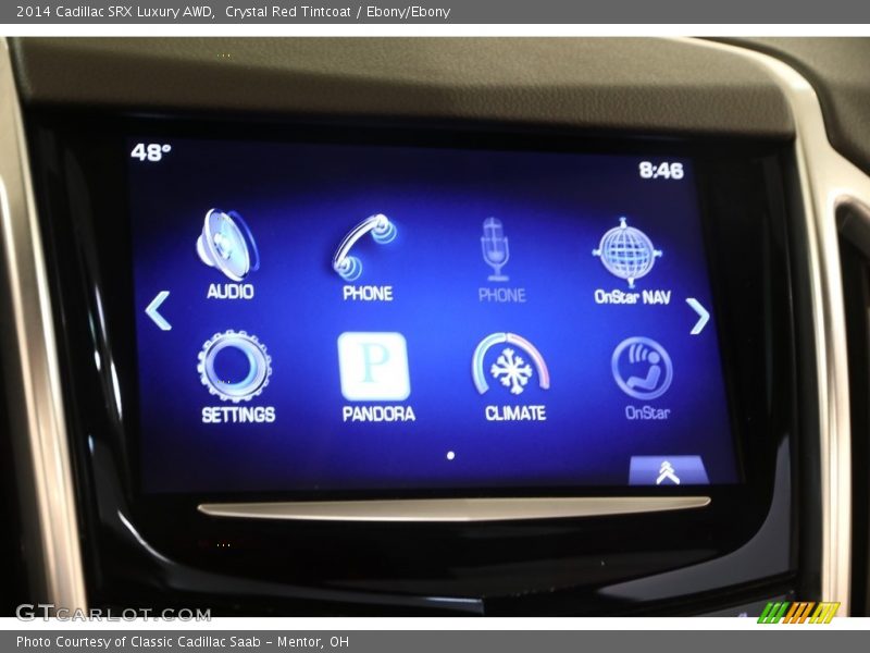 Crystal Red Tintcoat / Ebony/Ebony 2014 Cadillac SRX Luxury AWD