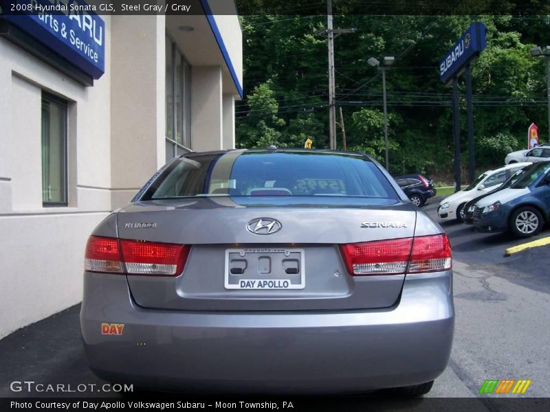 Steel Gray / Gray 2008 Hyundai Sonata GLS