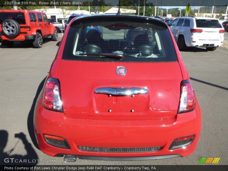 Rosso (Red) / Nero (Black) 2017 Fiat 500 Pop