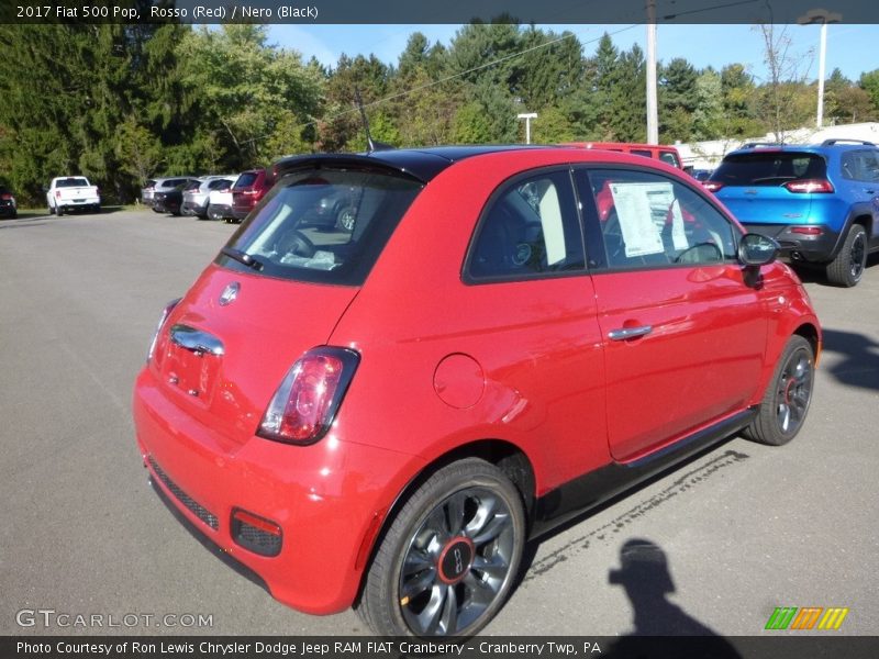 Rosso (Red) / Nero (Black) 2017 Fiat 500 Pop