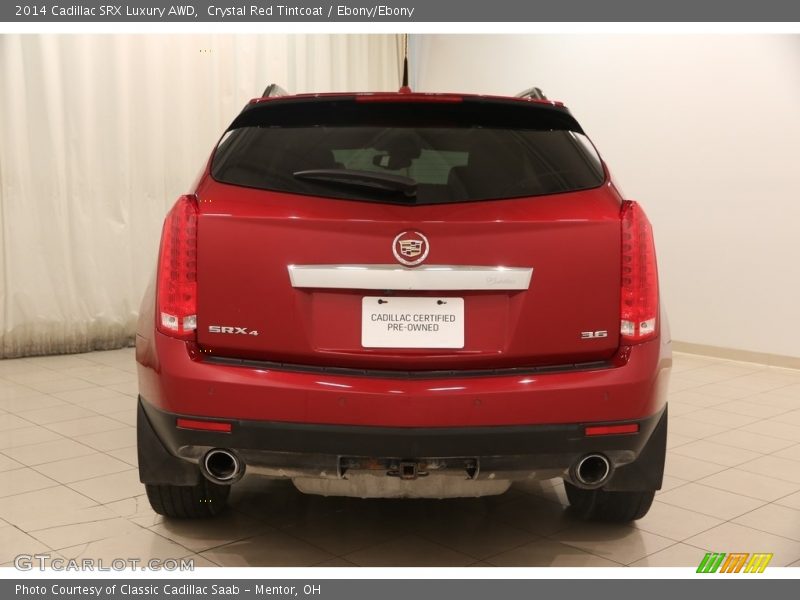 Crystal Red Tintcoat / Ebony/Ebony 2014 Cadillac SRX Luxury AWD