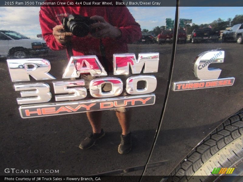 Black / Black/Diesel Gray 2015 Ram 3500 Tradesman Crew Cab 4x4 Dual Rear Wheel