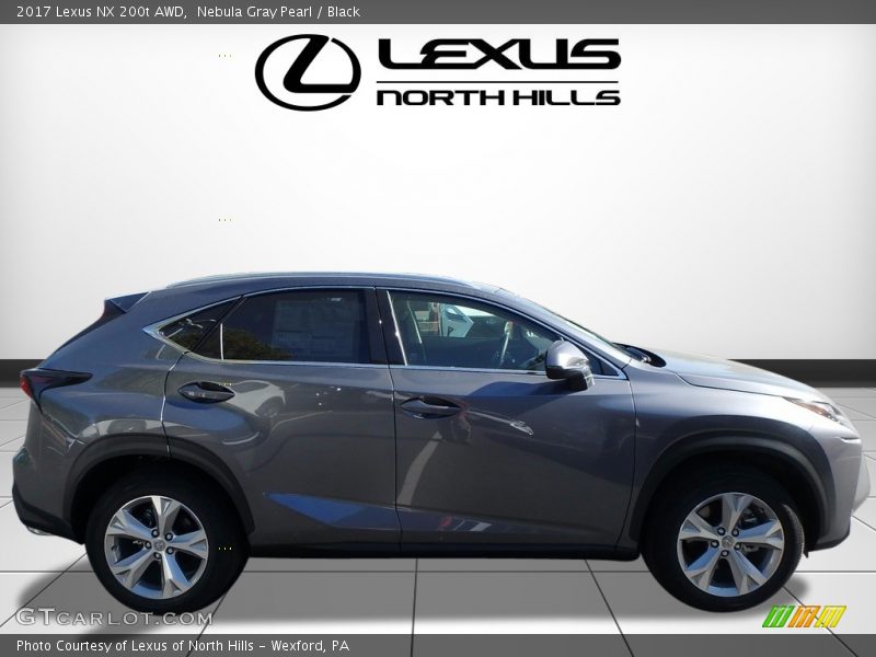 Nebula Gray Pearl / Black 2017 Lexus NX 200t AWD