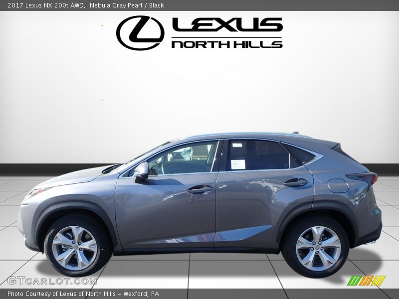 Nebula Gray Pearl / Black 2017 Lexus NX 200t AWD