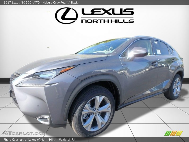 Nebula Gray Pearl / Black 2017 Lexus NX 200t AWD