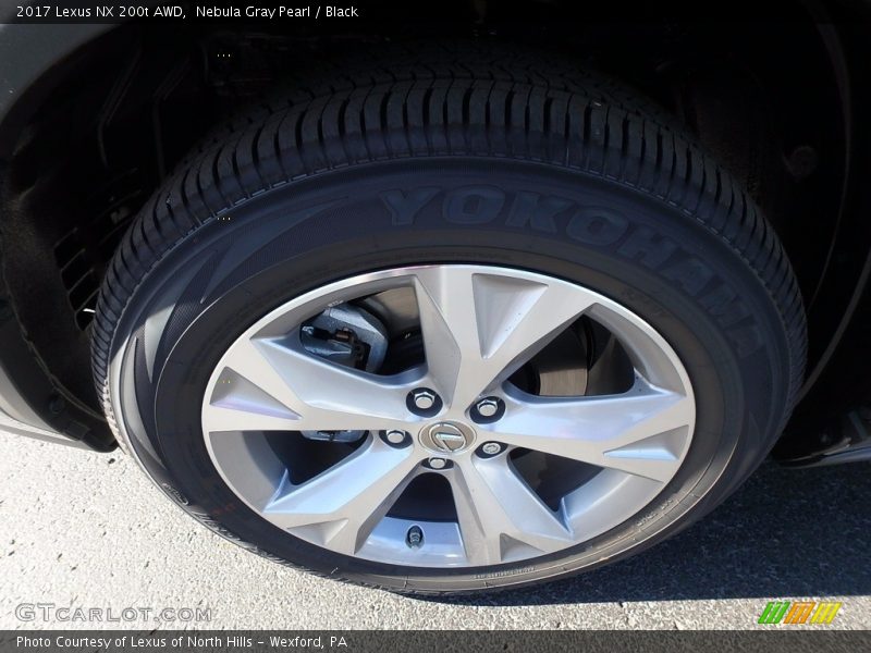 Nebula Gray Pearl / Black 2017 Lexus NX 200t AWD