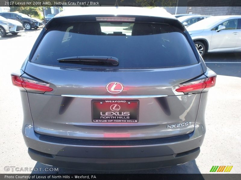 Nebula Gray Pearl / Black 2017 Lexus NX 200t AWD