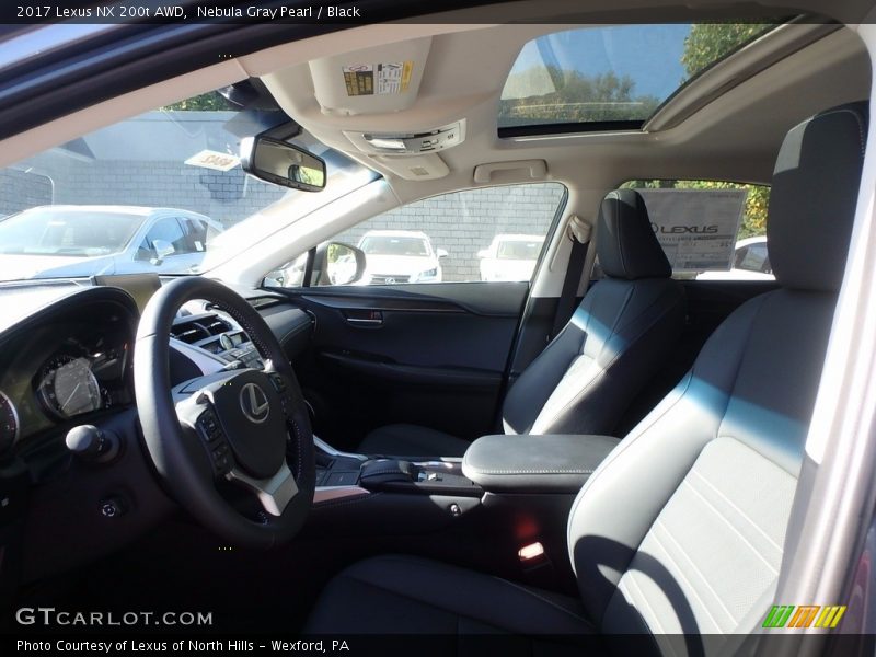 Nebula Gray Pearl / Black 2017 Lexus NX 200t AWD