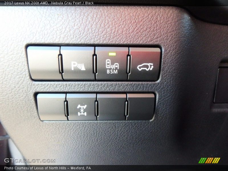 Nebula Gray Pearl / Black 2017 Lexus NX 200t AWD
