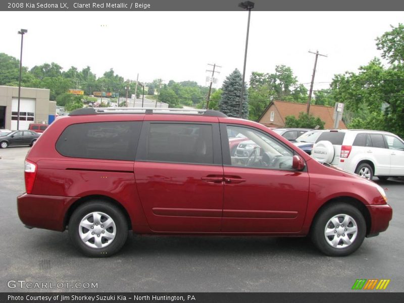 Claret Red Metallic / Beige 2008 Kia Sedona LX