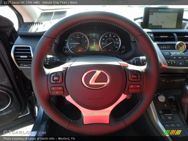Nebula Gray Pearl / Black 2017 Lexus NX 200t AWD