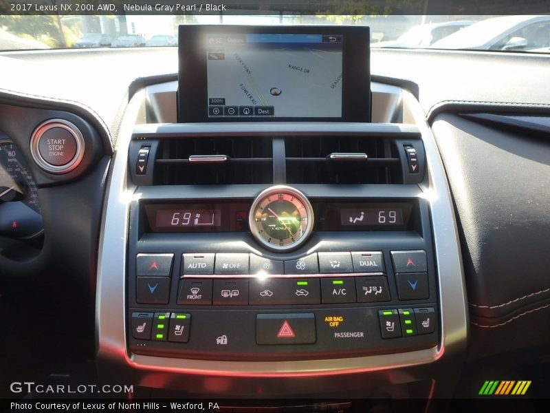 Nebula Gray Pearl / Black 2017 Lexus NX 200t AWD