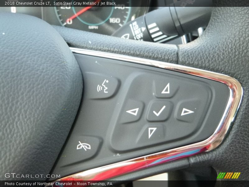 Satin Steel Gray Metallic / Jet Black 2018 Chevrolet Cruze LT
