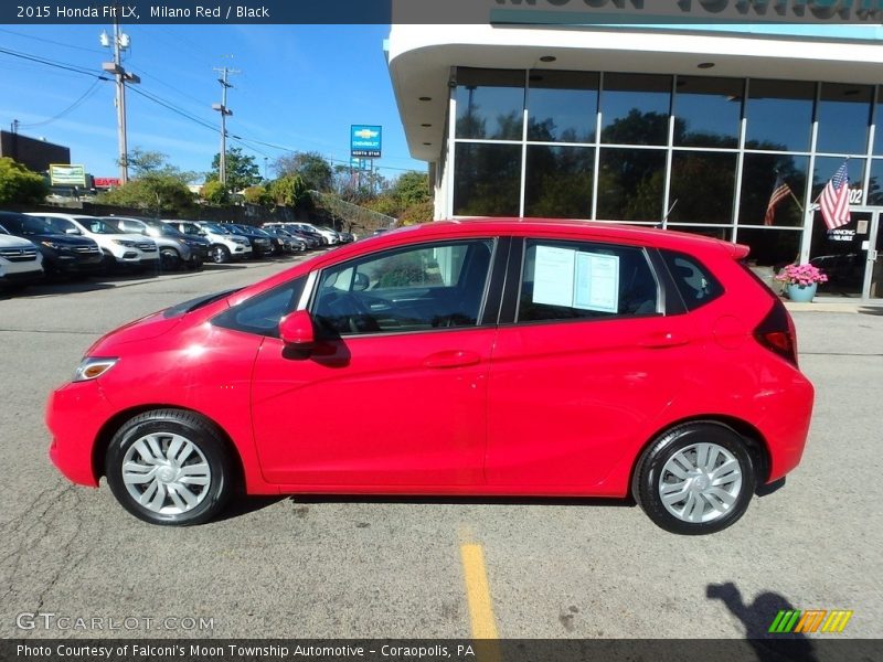 Milano Red / Black 2015 Honda Fit LX