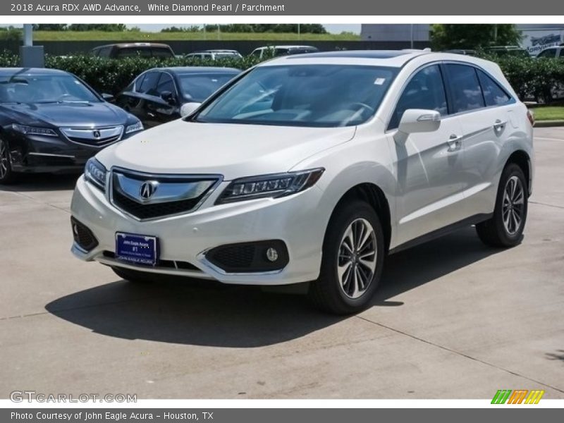 White Diamond Pearl / Parchment 2018 Acura RDX AWD Advance