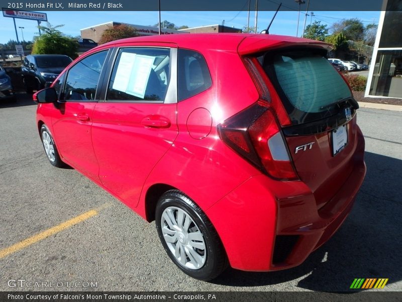 Milano Red / Black 2015 Honda Fit LX