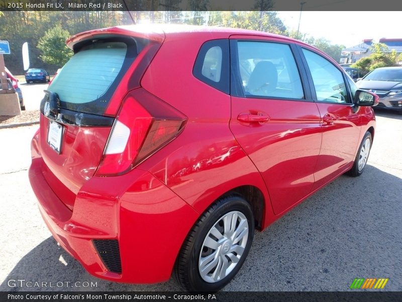 Milano Red / Black 2015 Honda Fit LX