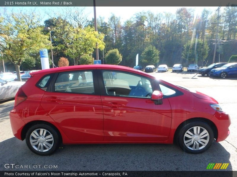 Milano Red / Black 2015 Honda Fit LX