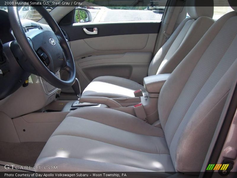Steel Gray / Gray 2008 Hyundai Sonata GLS