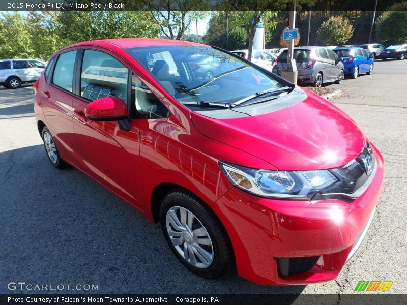 Milano Red / Black 2015 Honda Fit LX