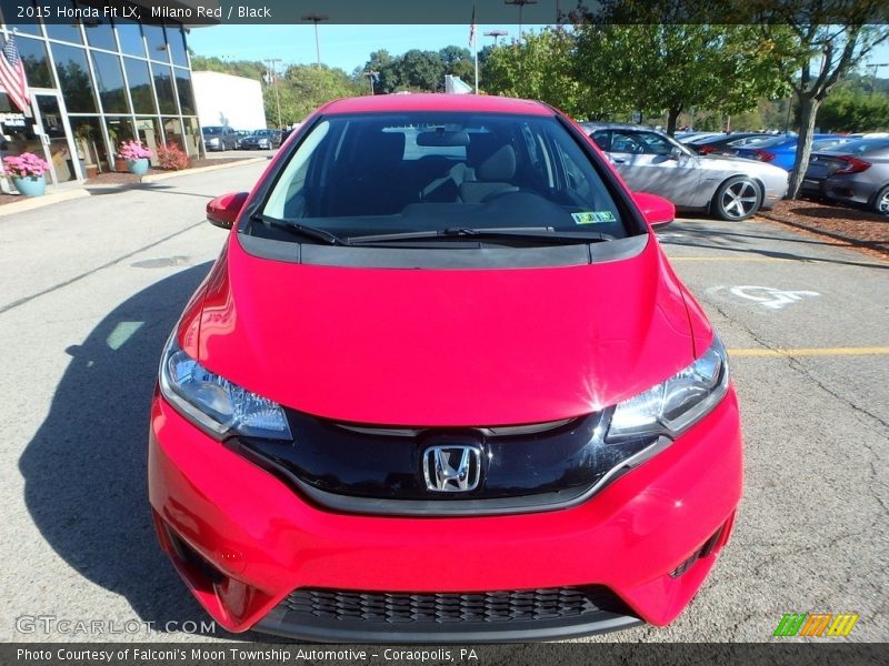 Milano Red / Black 2015 Honda Fit LX