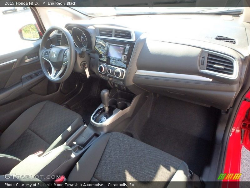 Milano Red / Black 2015 Honda Fit LX