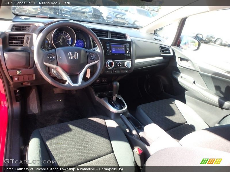 Milano Red / Black 2015 Honda Fit LX