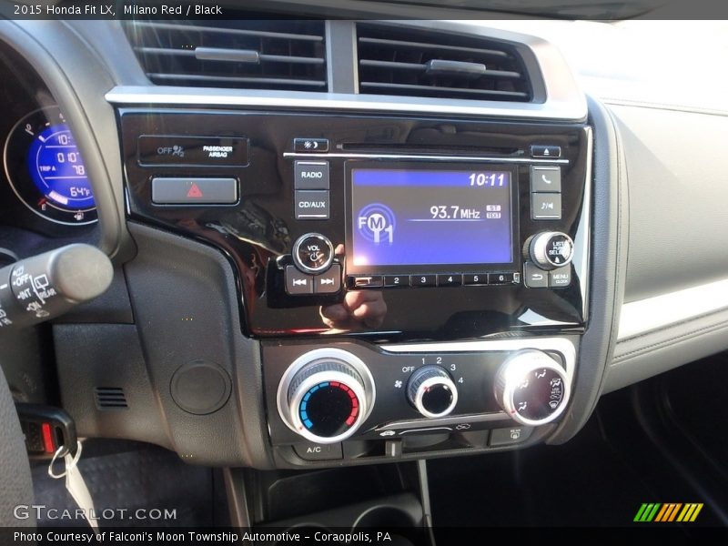Milano Red / Black 2015 Honda Fit LX