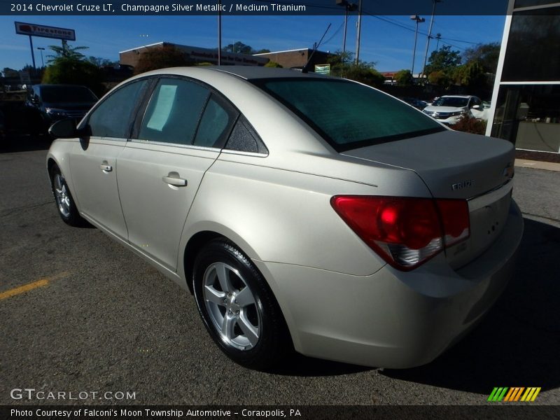 Champagne Silver Metallic / Medium Titanium 2014 Chevrolet Cruze LT