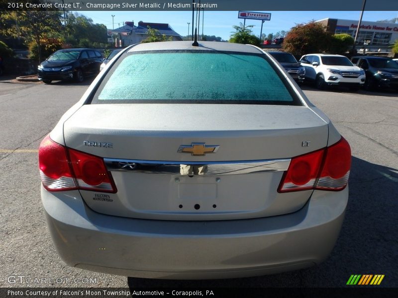 Champagne Silver Metallic / Medium Titanium 2014 Chevrolet Cruze LT