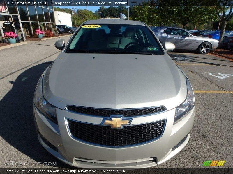 Champagne Silver Metallic / Medium Titanium 2014 Chevrolet Cruze LT